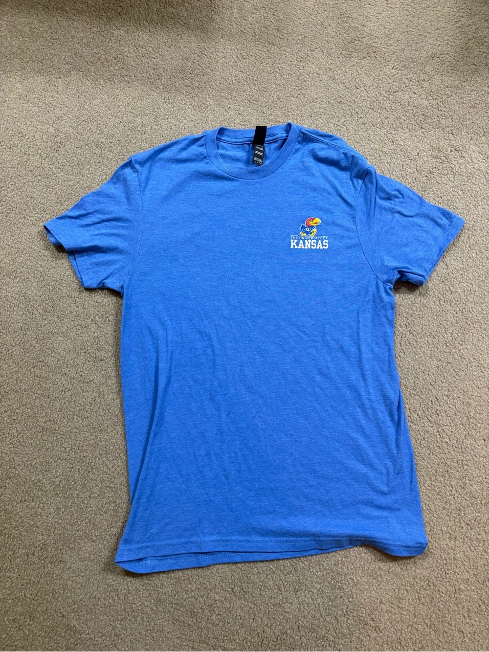 District Royal Blue KU University of Kansas Short Sleeve Tee